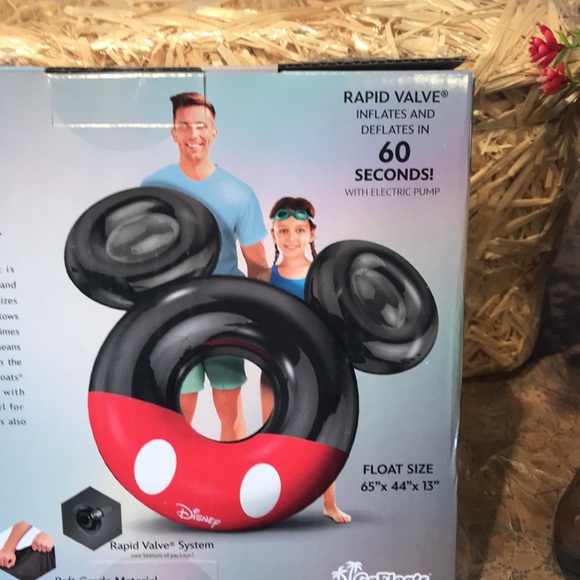 Disney Mickey Mouse rapid inflate pool float - Picture 4 of 6